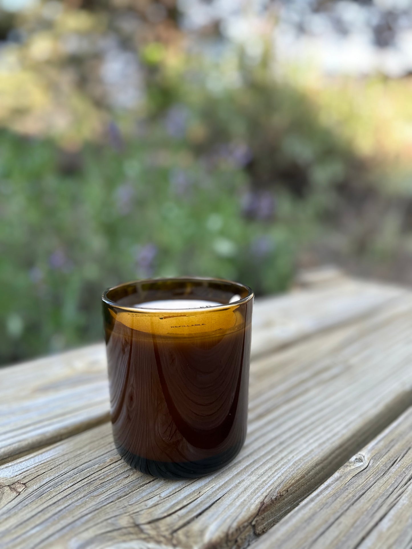 Amber Refillable Candle